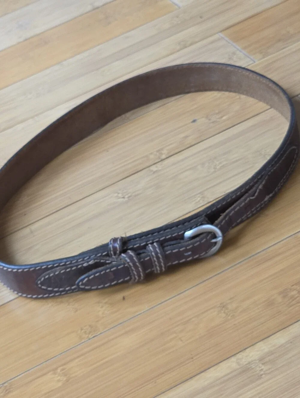 Duluth Trading Company Men's Ranger Leather Western Work Belt‎ Sz 38 Brown 90013